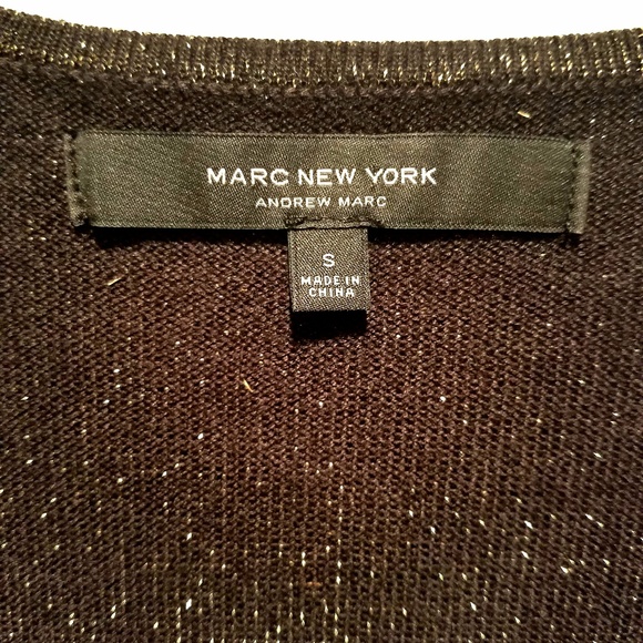 NWT Andrew Marc New York Black Gold Dress size S - Picture 5 of 8